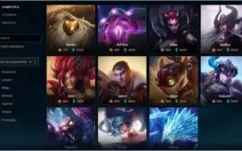 Conta League Of Legends Unranked   63 Skins "full" champ
