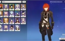 Venti + Diluc + Keqing + Albedo