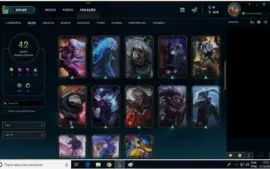 Vendo Conta LoL: Gold 4 Solo/Duo 103 Campeões e 42 Skins