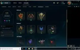 Vendo Conta LoL: Gold 4 Solo/Duo 103 Campeões e 42 Skins