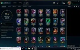 Vendo Conta LoL: Gold 4 Solo/Duo 103 Campeões e 42 Skins