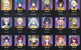 GENSHIN IMPACT - AR53, 12T5 Hutao + Bis ,Nahida + Bis,Shogun