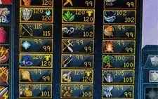 Conta RS3 MAX top com set full e quase 500M bag