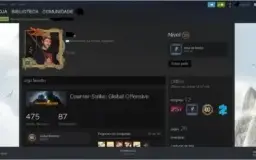 Conta csgo ouro 4, level 20 steam, 475 horas, lvl 10 gc