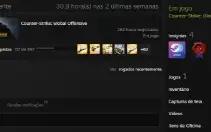 Conta CSGO Prime XERIFE +100 Vitórias +300 Horas de Game
