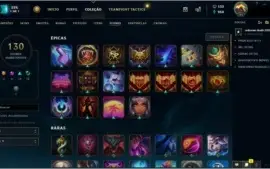 Conta League of Legends - Platina 4 - 2 skins vitoriosas