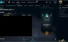 Conta League of Legends - Platina 4 - 2 skins vitoriosas