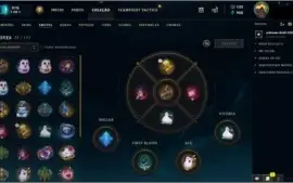 Conta League of Legends - Platina 4 - 2 skins vitoriosas