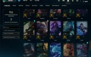 Conta diamante 2 com 60 Champs e 20 Skins + 3 Fragmentos