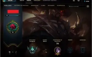 Conta lol Platina 3 (61%w/r) barata boa pra smurfar