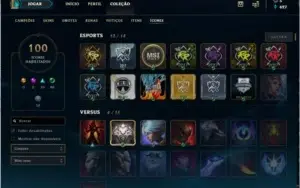 Conta de league of Legends mais de 100 campeões