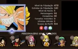Conta Grand Line Adventures GLA muitas skins