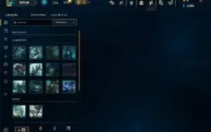 Unranked com 45 Champs e 3 Skins