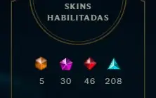 Conta League of Legends - 571 skins - Esmeralda 3 - lvl 603