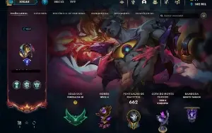 Conta League of Legends - 571 skins - Esmeralda 3 - lvl 603