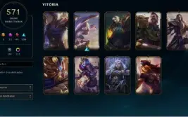 Conta League of Legends - 571 skins - Esmeralda 3 - lvl 603