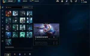 Conta Mestre com 24 Champs e 17 Fragmentos de skins