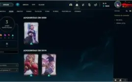 Conta lol prata 1 sem skins