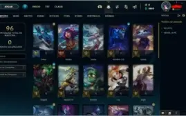 Conta lol prata 1 sem skins