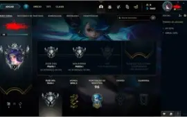 Conta lol prata 1 sem skins
