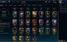 Conta Ouro V com 9 skins