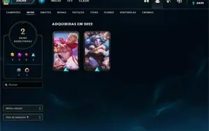 VENDO CONTA LOL UNRANKED NIVEL 30 COM 2 SKINS!