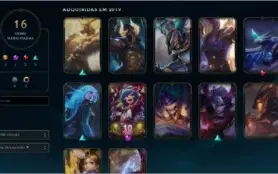 Conta PLATINA 2 COM 48 CHAMPS, lvl 70 e 16 SKINS