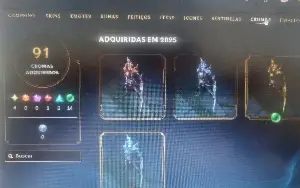 Vendo conta lol lvl 483 ex emerald 695 skins