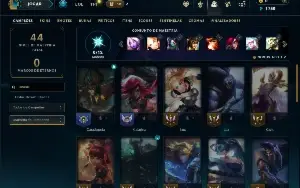Unranked com 35 Champs e 6 Skins +5 Fragmentos