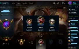 CONTA LOL OURO 3 MMR ALTO.