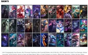 Conta prata 3 com 58 Champs e 33 Skins