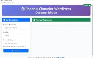 Novo programa Clonador de pagina Worldpress -Phoenix