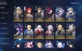 🟢MAIN E3 Sparkle + E2 Dan Heng EL + 48/49 personagens 56x5✨