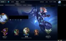Conta league of legends 317 skins todos os champ Borda Gold