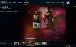 Conta league of legends 317 skins todos os champ Borda Gold