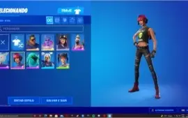Conta Fortnite com passe, skins de verão e jogos resgatados