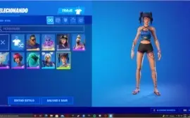 Conta Fortnite com passe, skins de verão e jogos resgatados