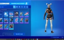 Conta Fortnite com passe, skins de verão e jogos resgatados