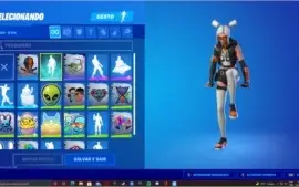 Conta Fortnite com passe, skins de verão e jogos resgatados