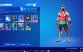Conta Fortnite com passe, skins de verão e jogos resgatados