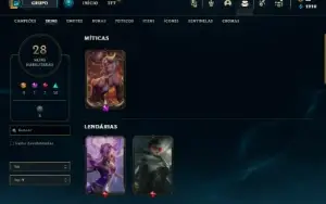 Conta LOL com Vayne Prestigio e Normal