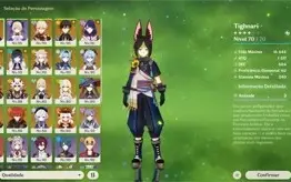 AR 59 com 45 personagens e 13 armas 5* e 74 tiros