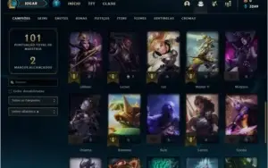 Conta de lol platina 1 com mmr de diamante