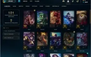 Conta de lol platina 1 com mmr de diamante