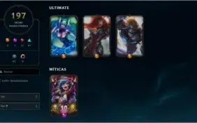 CONTA LOL TOP 197 SKIN NÍVEL 199 TODOS CAMPEÕES