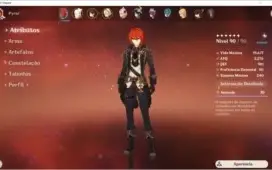 vendo conta do genshin ar55 com diversos personagens e armas