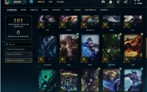 Conta ouro 4 com 44 Champs e 10 Skins
