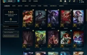 Conta ouro 4 com 44 Champs e 10 Skins