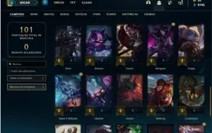 Conta ouro 4 com 44 Champs e 10 Skins