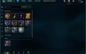 CONTA LEAGUE OF LEGENDS PLATINA 3 S9, 29 SKINS, 56 CHAMPIONS